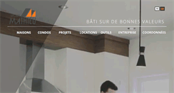 Desktop Screenshot of groupemathieu.com