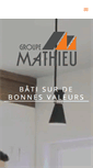 Mobile Screenshot of groupemathieu.com