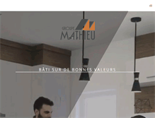 Tablet Screenshot of groupemathieu.com